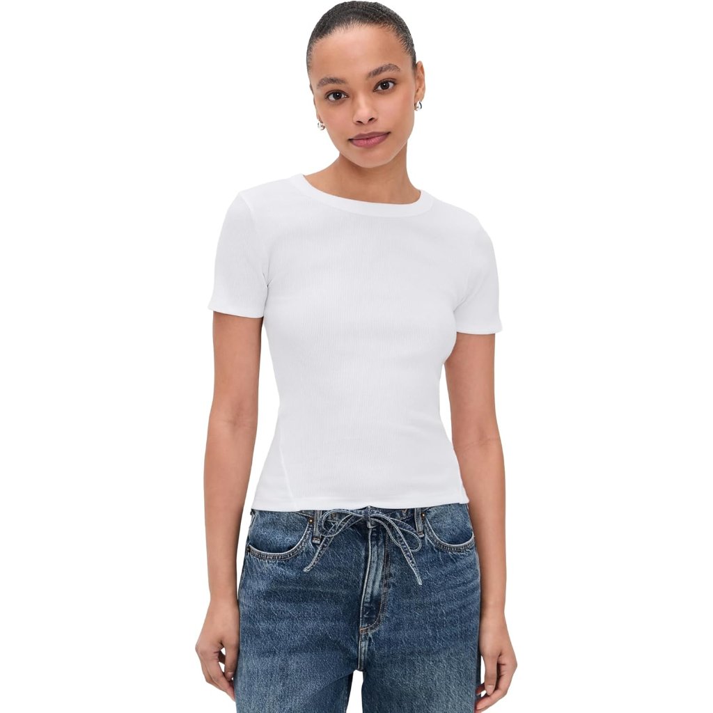 Women's The Essential Rib Short Sleeve Crew Tee